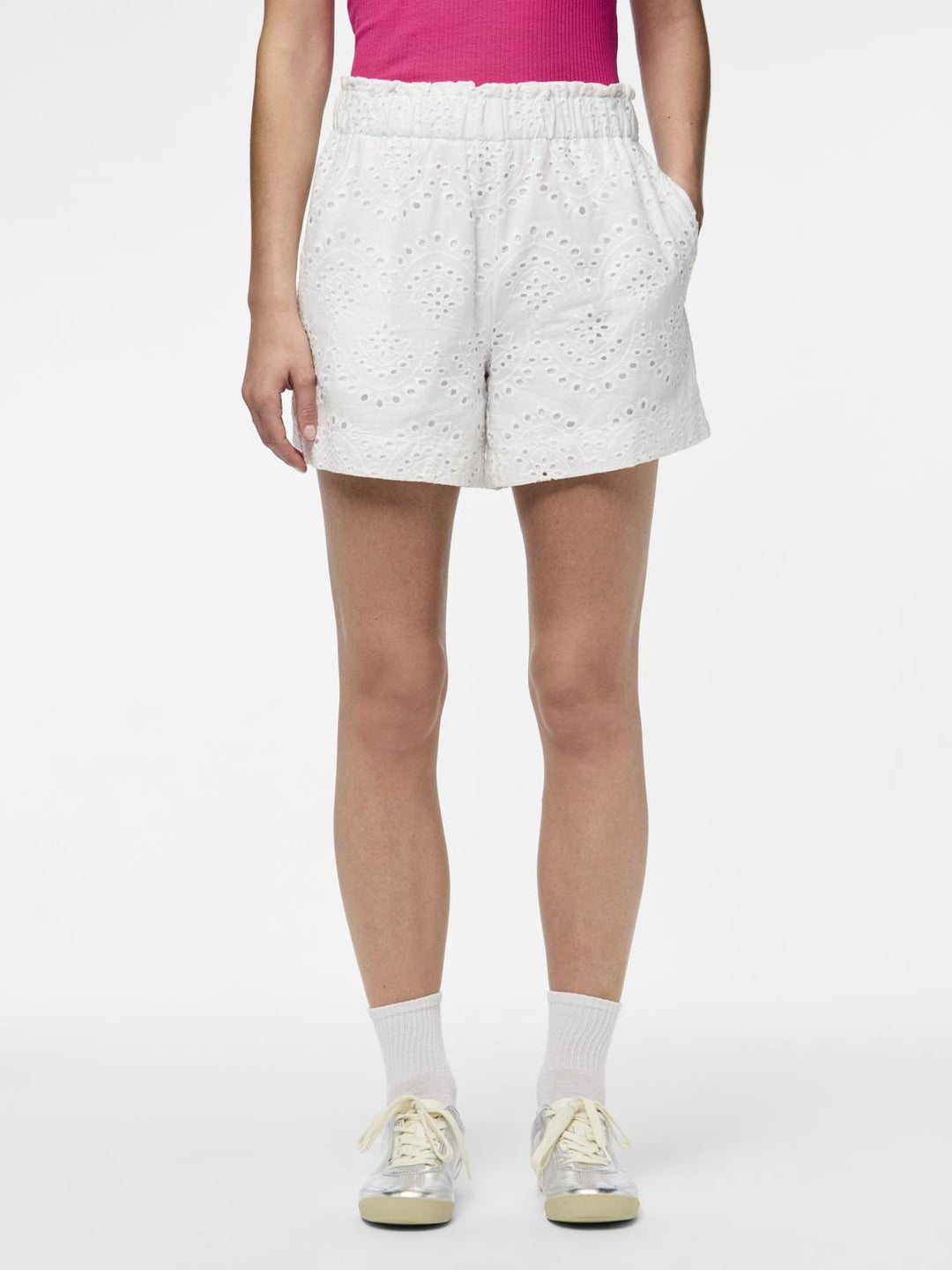 Pieces - Pcvilde Shorts - 4649434 Bright White