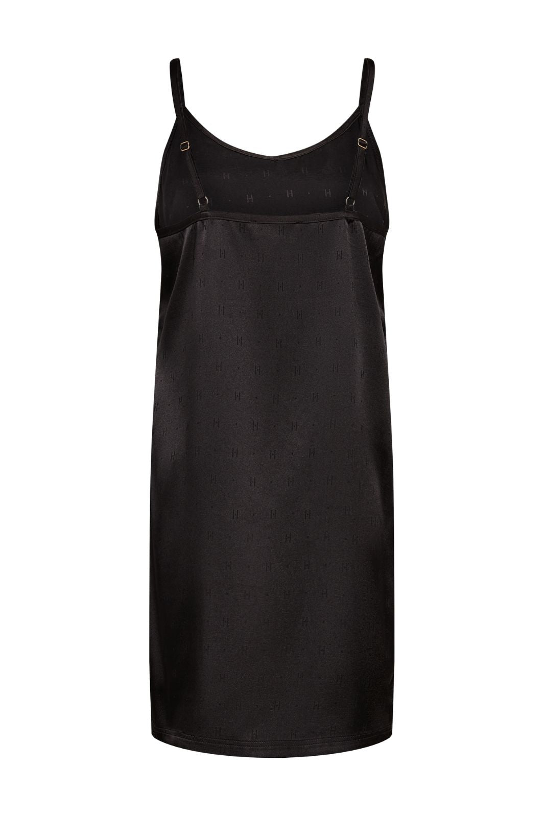 Hype The Detail - Slip Dress W/Log 240-98 - 9 - Black