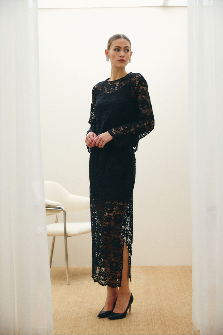 Hype The Detail - Lace Skirt 380-97 - 9 - Black