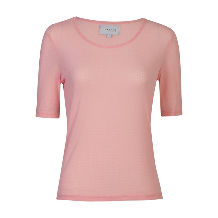 Liberte - Mesh Ss Tshirt, Dot 22011 - Rose