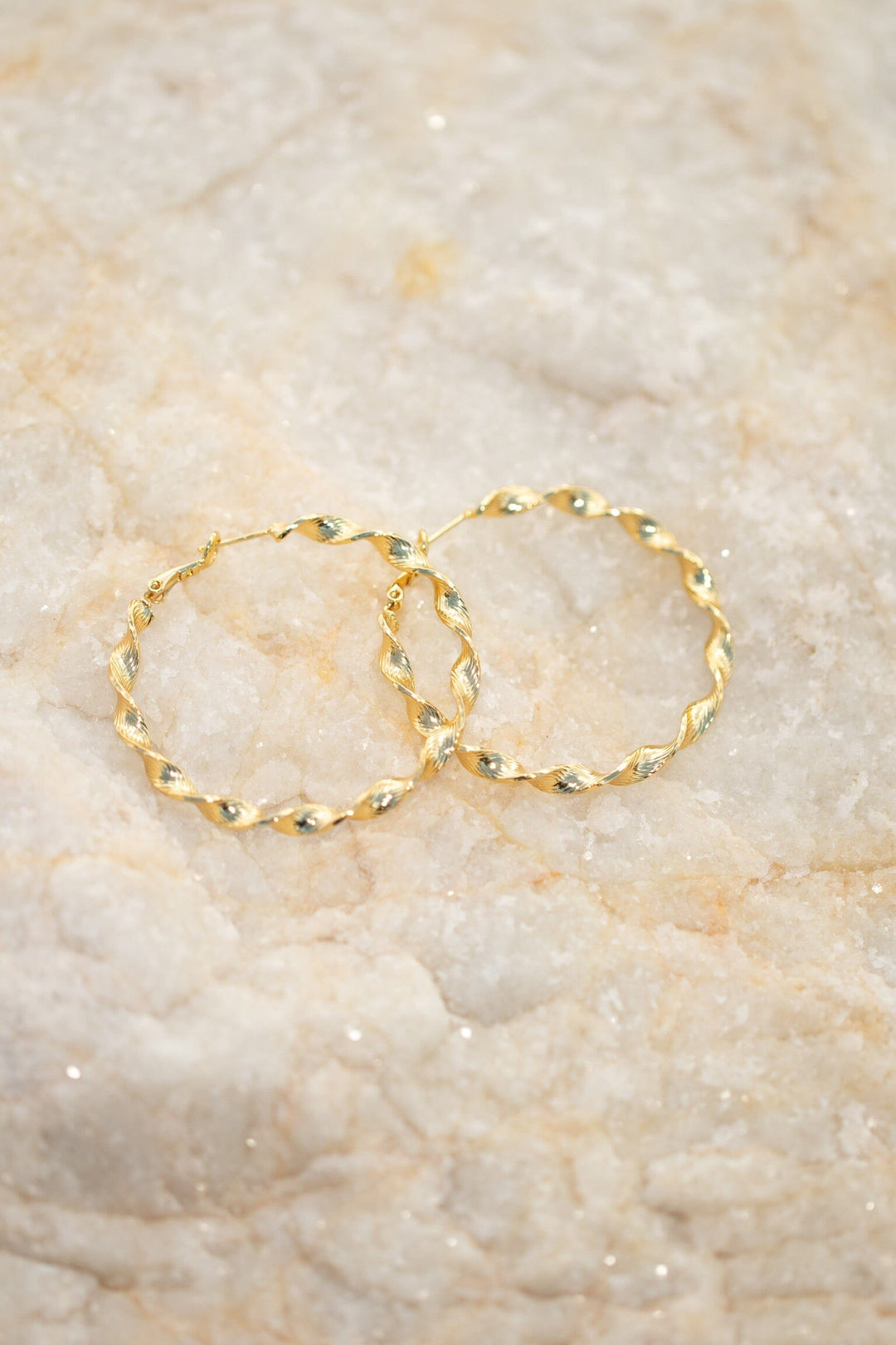 Rooted - Ditte Medium Earring - Forgyldt Øreringe 