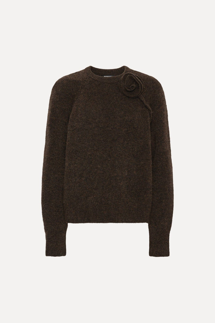 Rotate - Knit Flower Jumper 1166611667 - 1667 Molé Strikbluser 