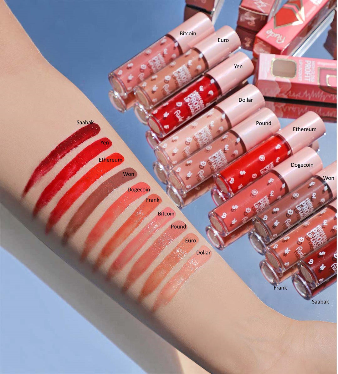 Rude Cosmetics - High Gloss Profit Lip Lacquer Saabak