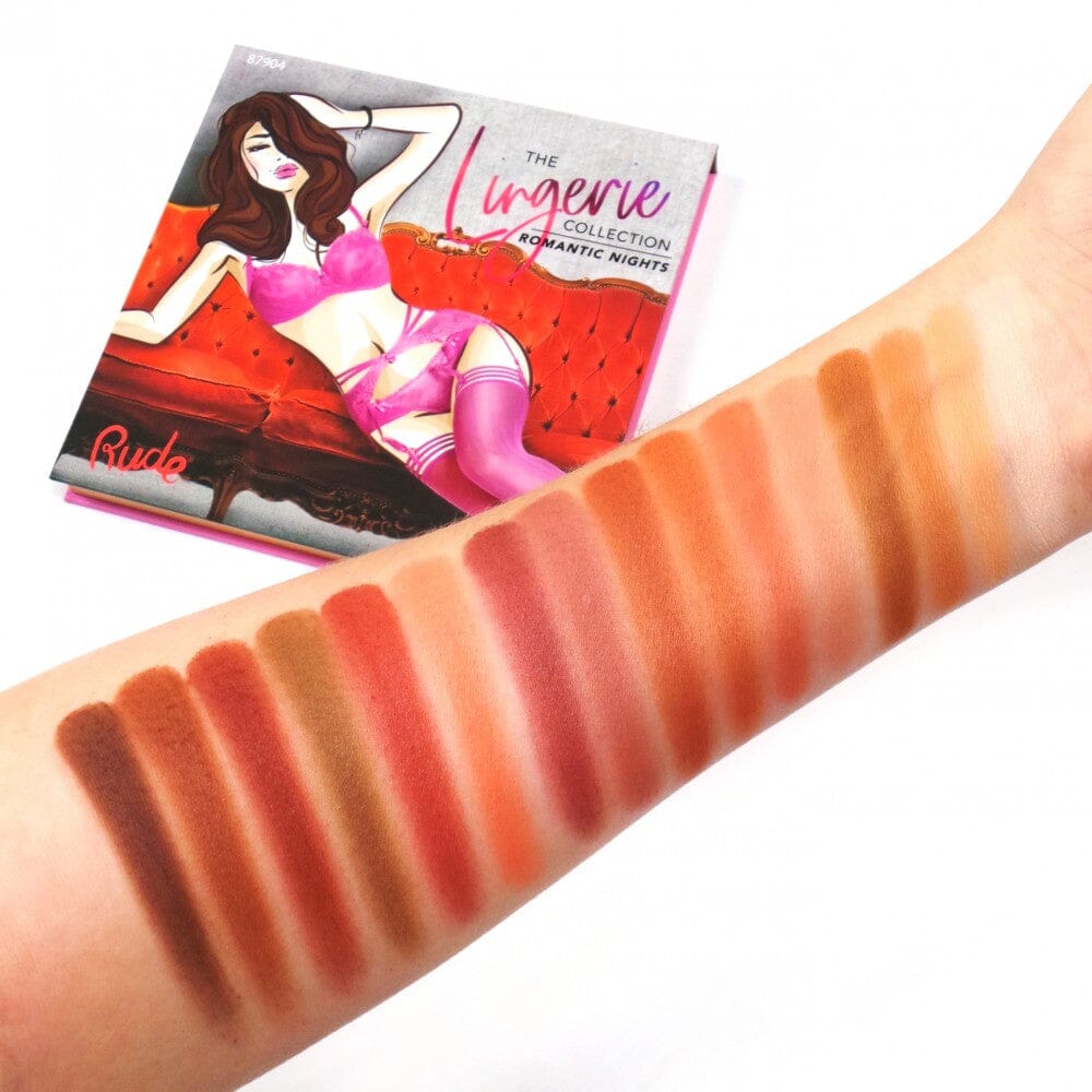 Rude Cosmetics - Lingerie Collection - 16 Matte Eyeshadow Palette - Romantic Night