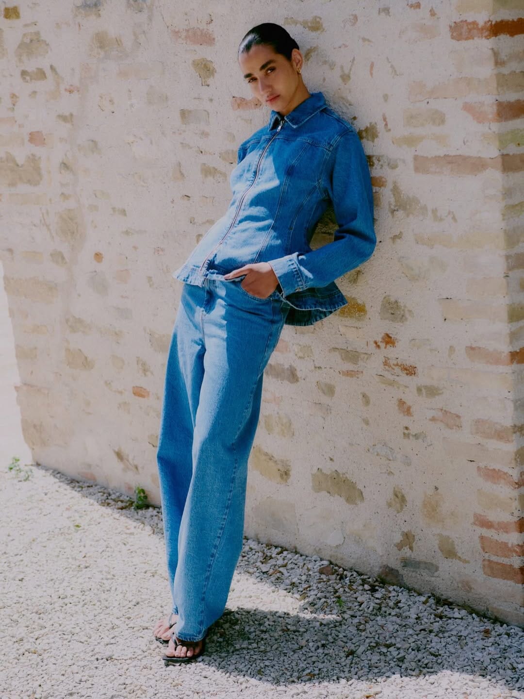 Second Female - Belton Barrel Denim Jeans 60442 - 5997 Blue denim Jeans 