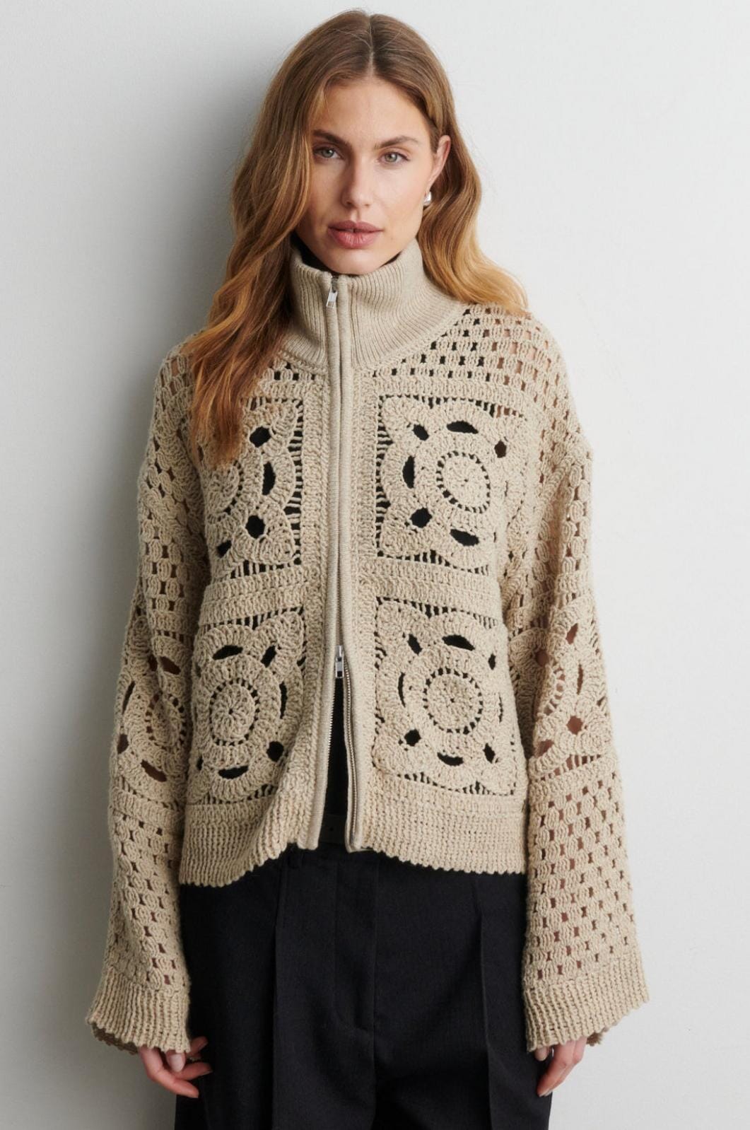 Second Female - Crosette Knit Cardigan 60906 - 6016 Camel Cardigans 