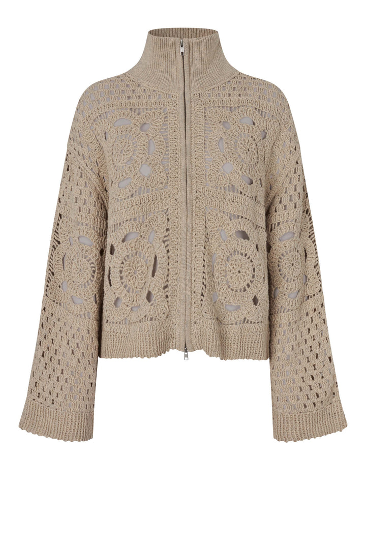 Second Female - Crosette Knit Cardigan 60906 - 6016 Camel Cardigans 