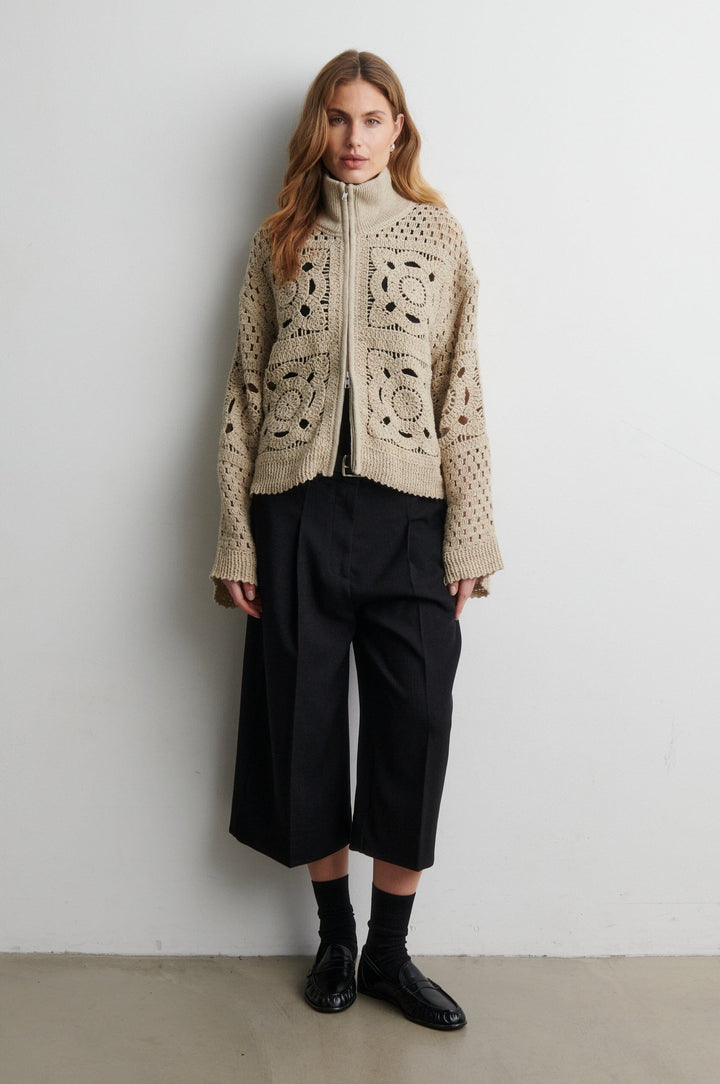 Second Female - Crosette Knit Cardigan 60906 - 6016 Camel Cardigans 