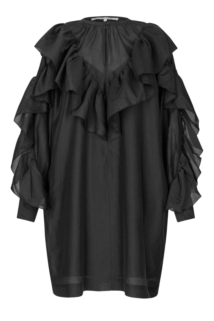 Second Female - Dream Ruffle Dress 60330 - 8001 Black Kjoler 