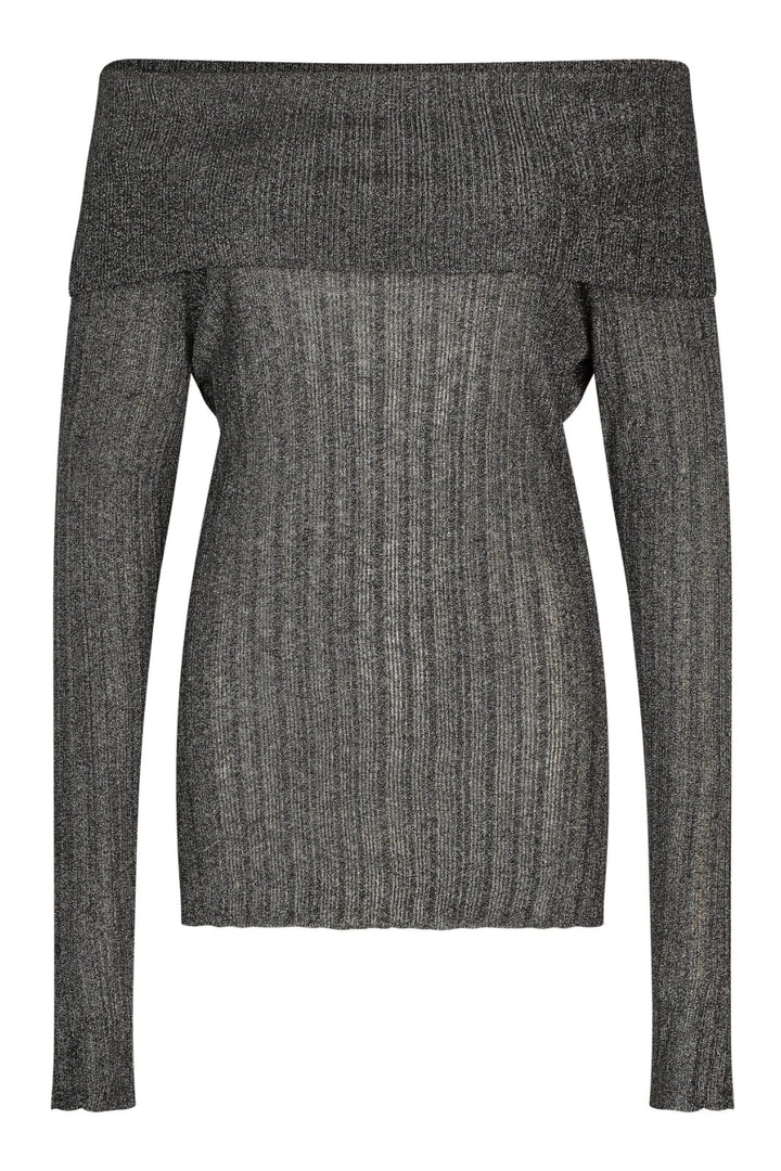 Second Female - Ellis Knit Off Shoulder 59115 - 8001 Black
