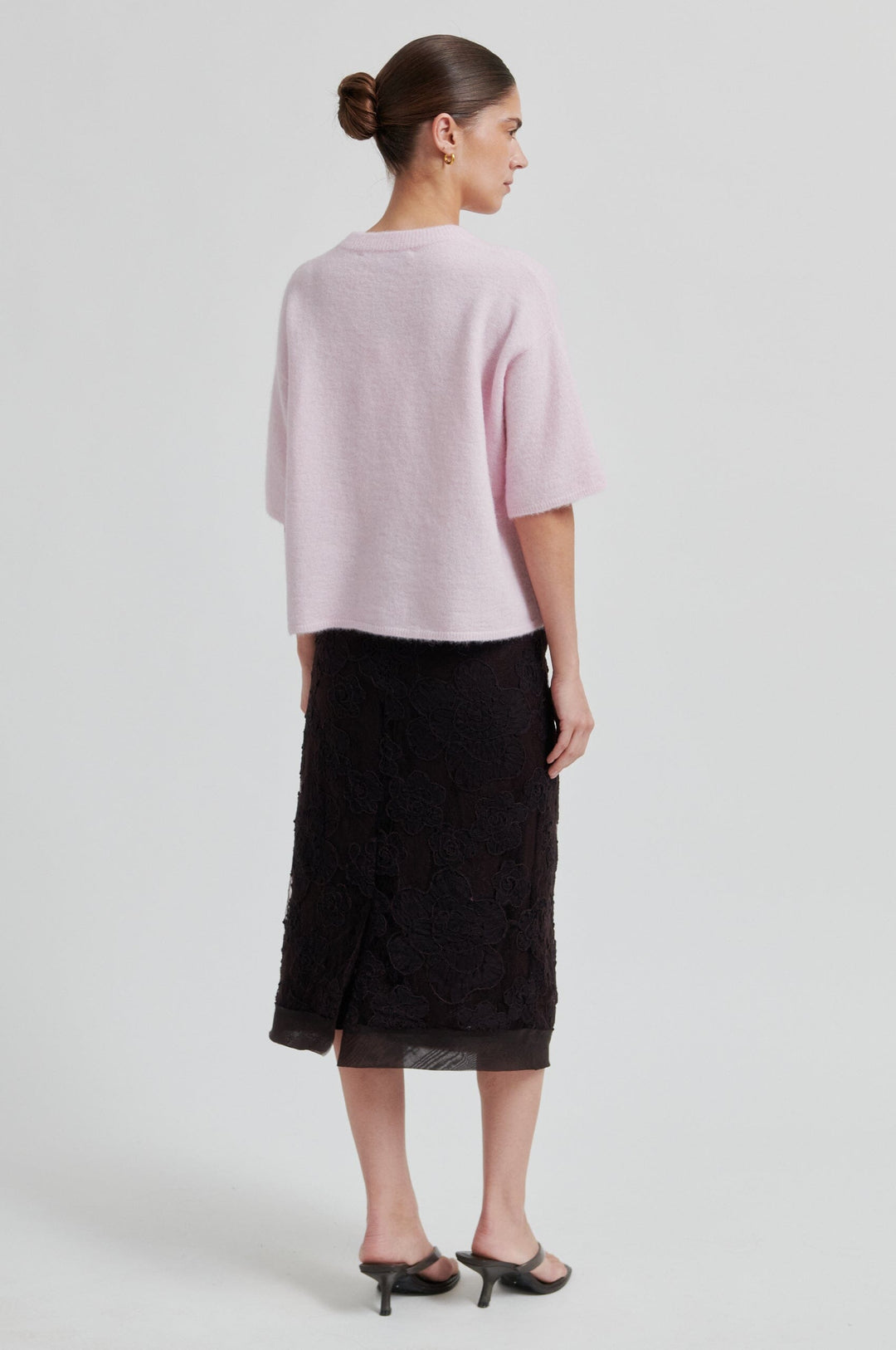 Second Female - Gabby Knit O-Neck 60543 - 9411 Pale Lilac Strikbluser 