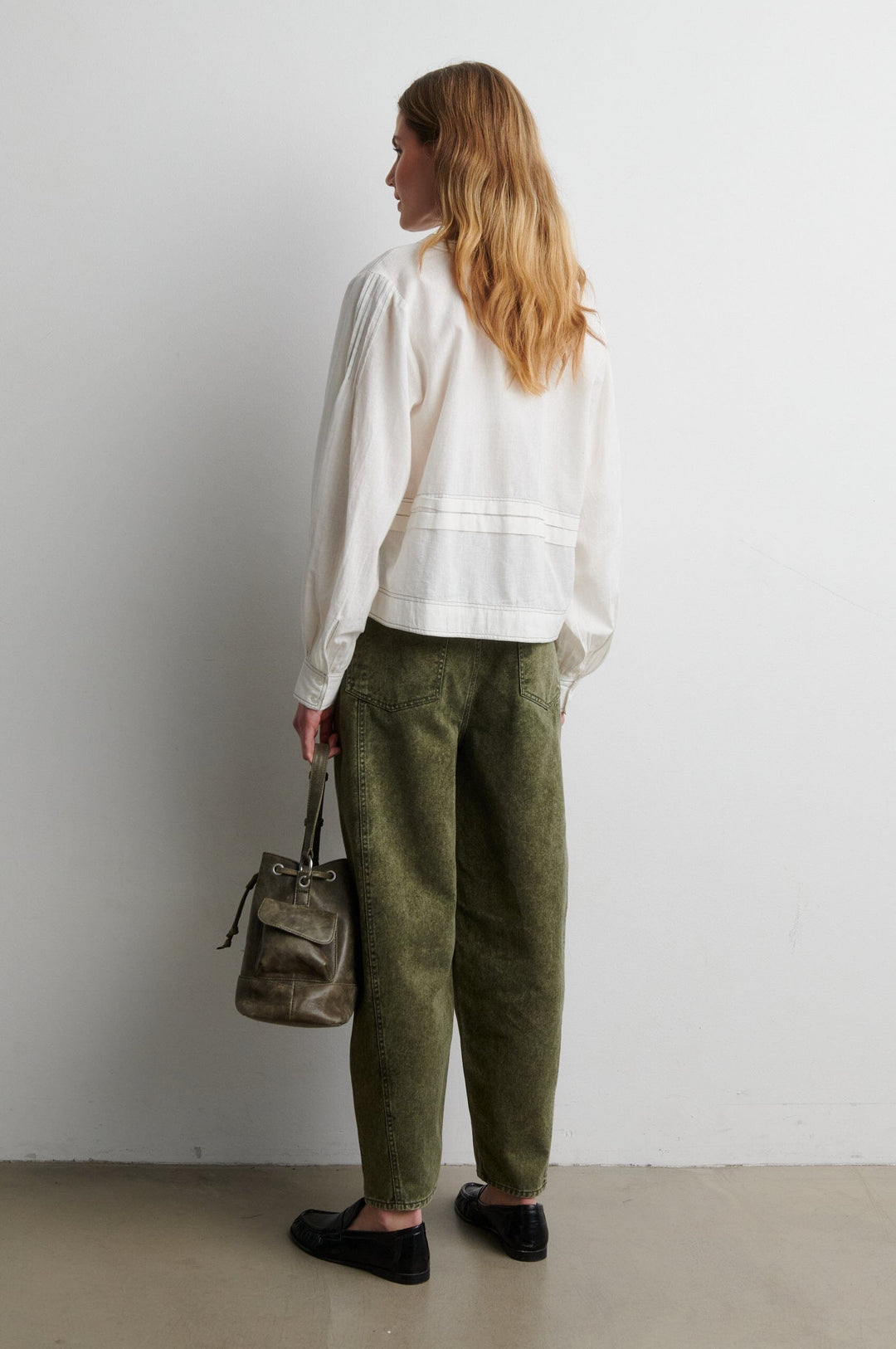 Second Female - Jaye Denim Barrel Jeans 60948 - 4117 Green Denim Jeans 