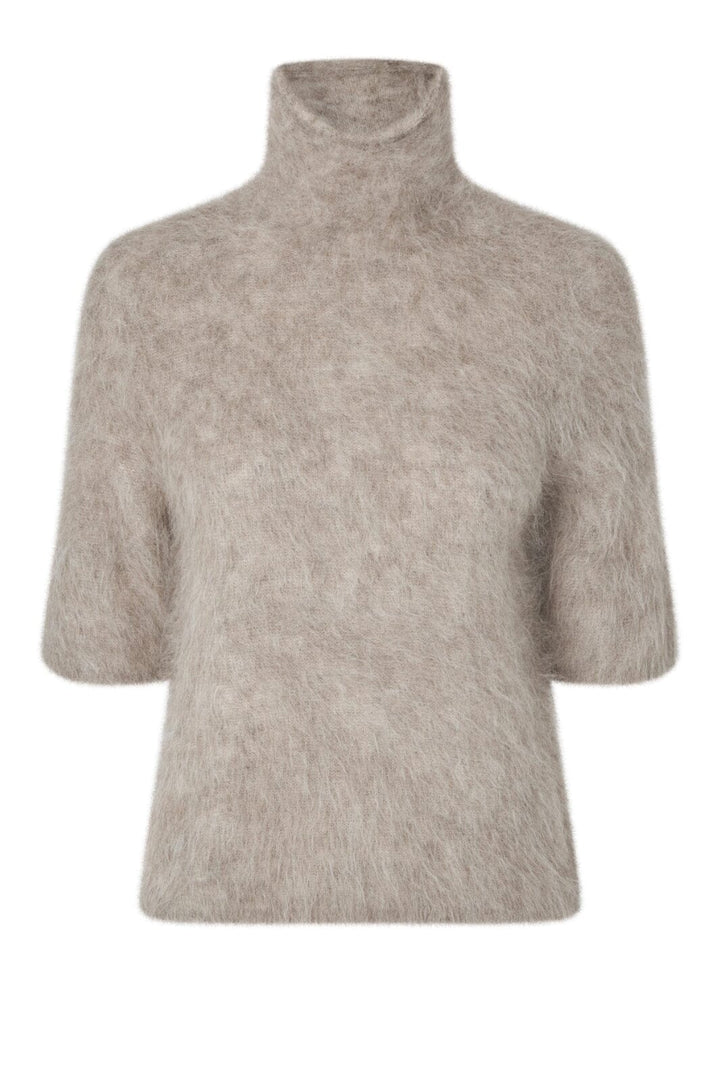 Second Female - Karla Knit SS 59913 - 1043 Pumice Stone Strikbluser 