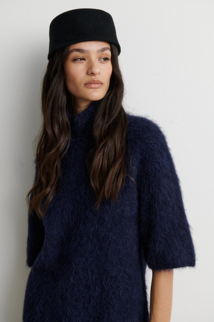 Second Female - Karla Knit SS 59913 - 5994 Night Sky Strikbluser 