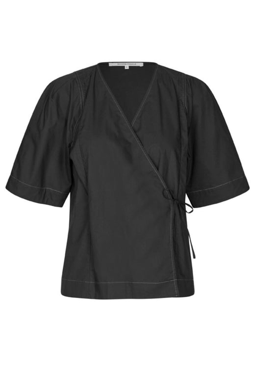 Second Female - Pera Wrap Blouse 60136 - 8001 Black