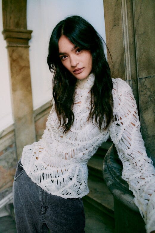 Second Female - Sibelle Blouse 60189 - 1045 Jet Stream Bluser 