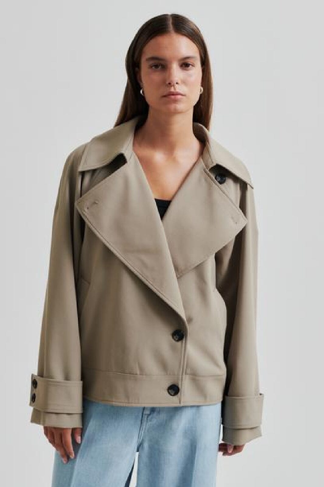 Second Female - Silvie Trench Jacket 59292 - 6138 Fallen Rock