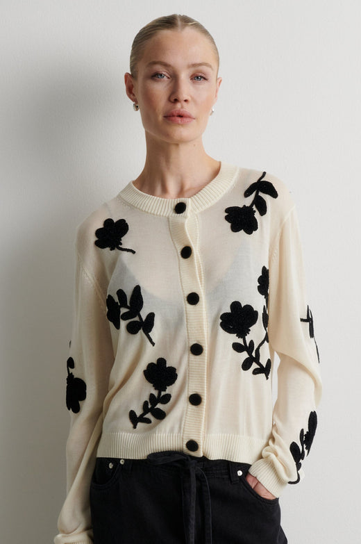 Second Female - Yota Knit Cardigan 61198 - 1051 Birch Cardigans 