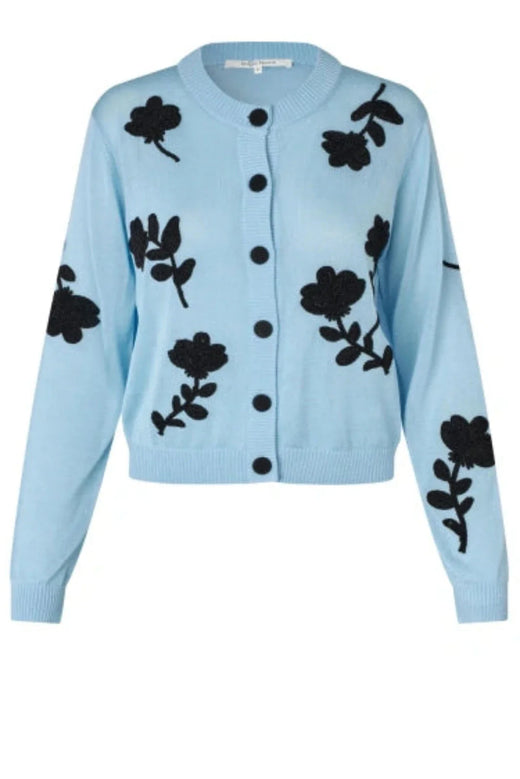 Second Female - Yota Knit Cardigan 61198 - 5129 Clear Sky Cardigans 