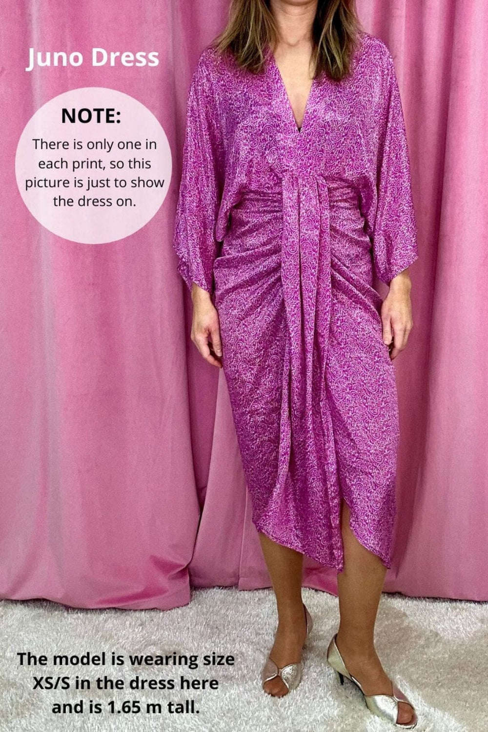 Sissel Edelbo - Juno SILK Dress Sparkling Black SE 1717-1 - Sparkling Black No. 146 Kjoler 