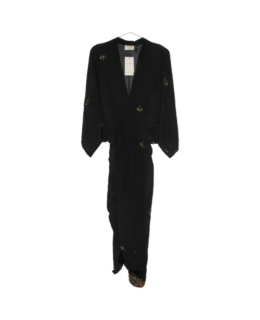 Sissel Edelbo - Juno SILK Dress Sparkling Black SE 1717-1 - Sparkling Black No. 151