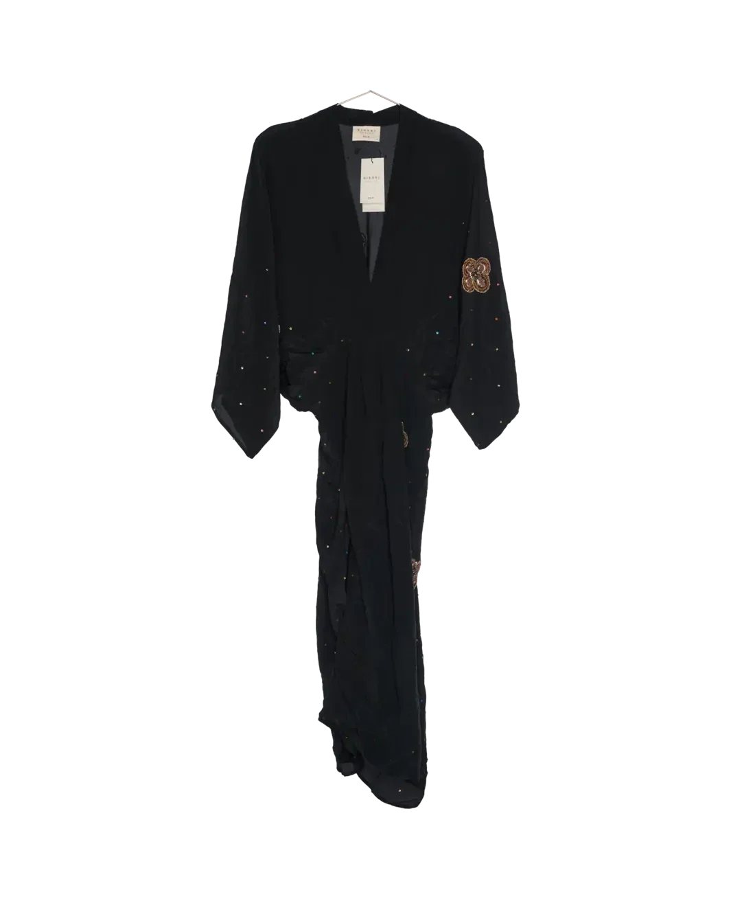 Sissel Edelbo - Juno SILK Dress Sparkling Black SE 1717-1 - Sparkling Black No. 153