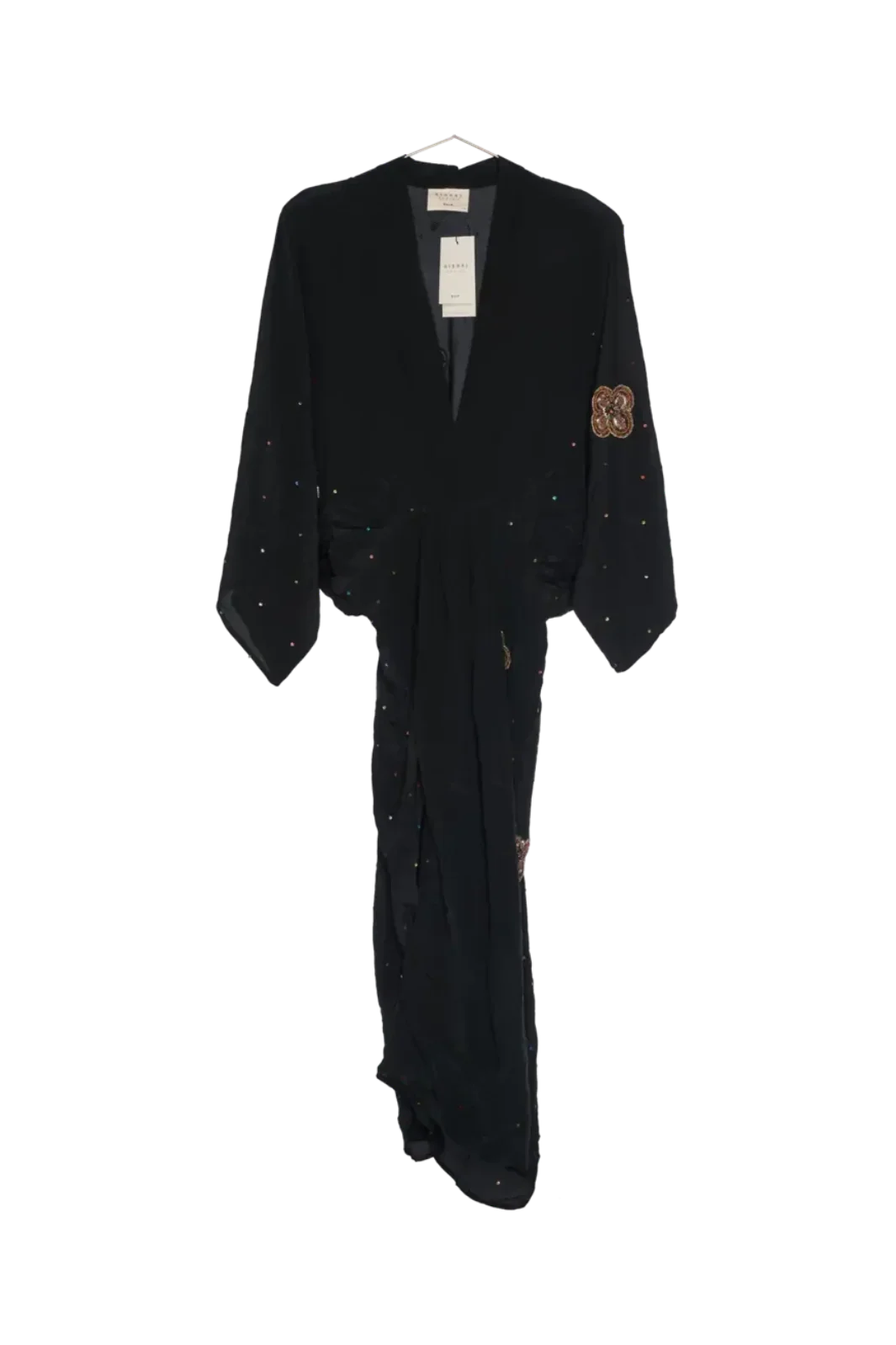 Sissel Edelbo - Juno SILK Dress Sparkling Black SE 1717-1 - Sparkling Black No. 153