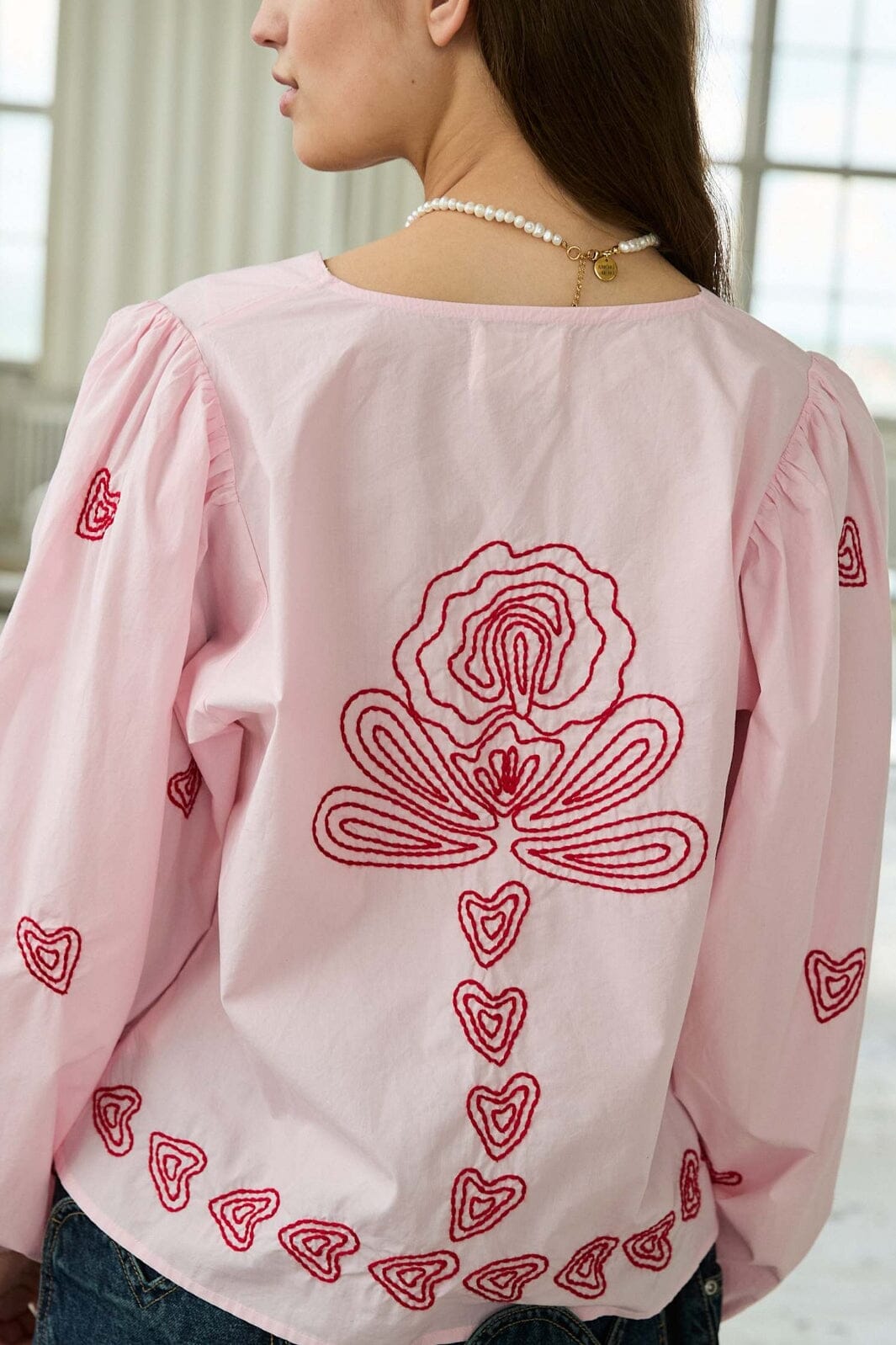 Voorbestelling - Sissel Edelbo - Maude Top SE 1447 - Cherry Blossom