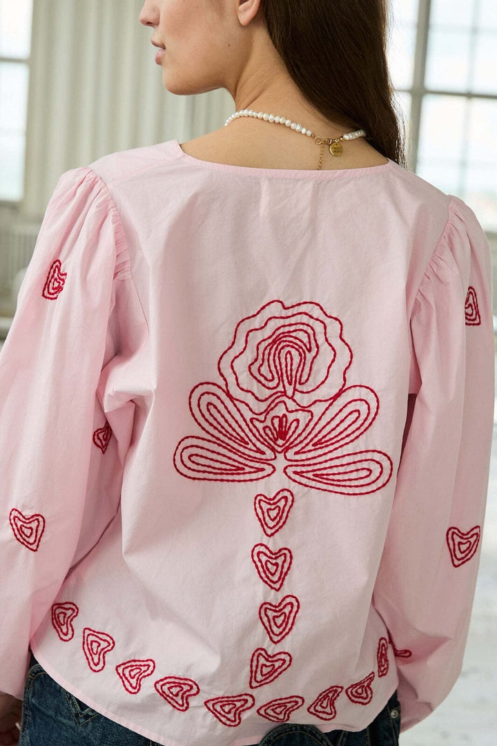 Voorbestelling - Sissel Edelbo - Maude Top SE 1447 - Cherry Blossom