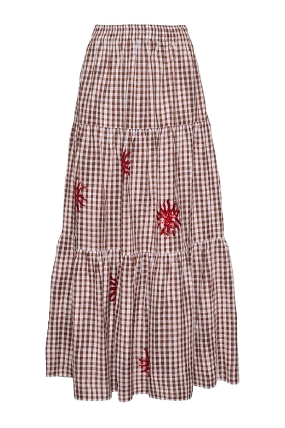Sissel Edelbo - Nanette Skirt SE 1622 - Brown Checks