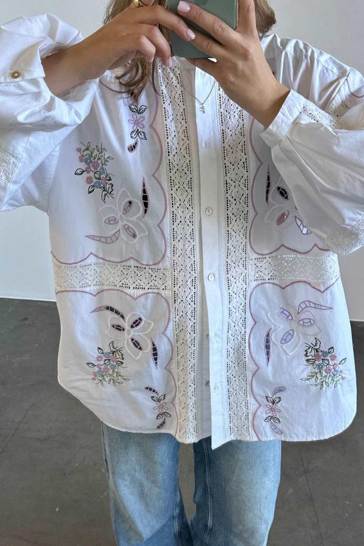 Sissel Edelbo - Sada Shirt SE 1789 - White Pastel Skjorter 