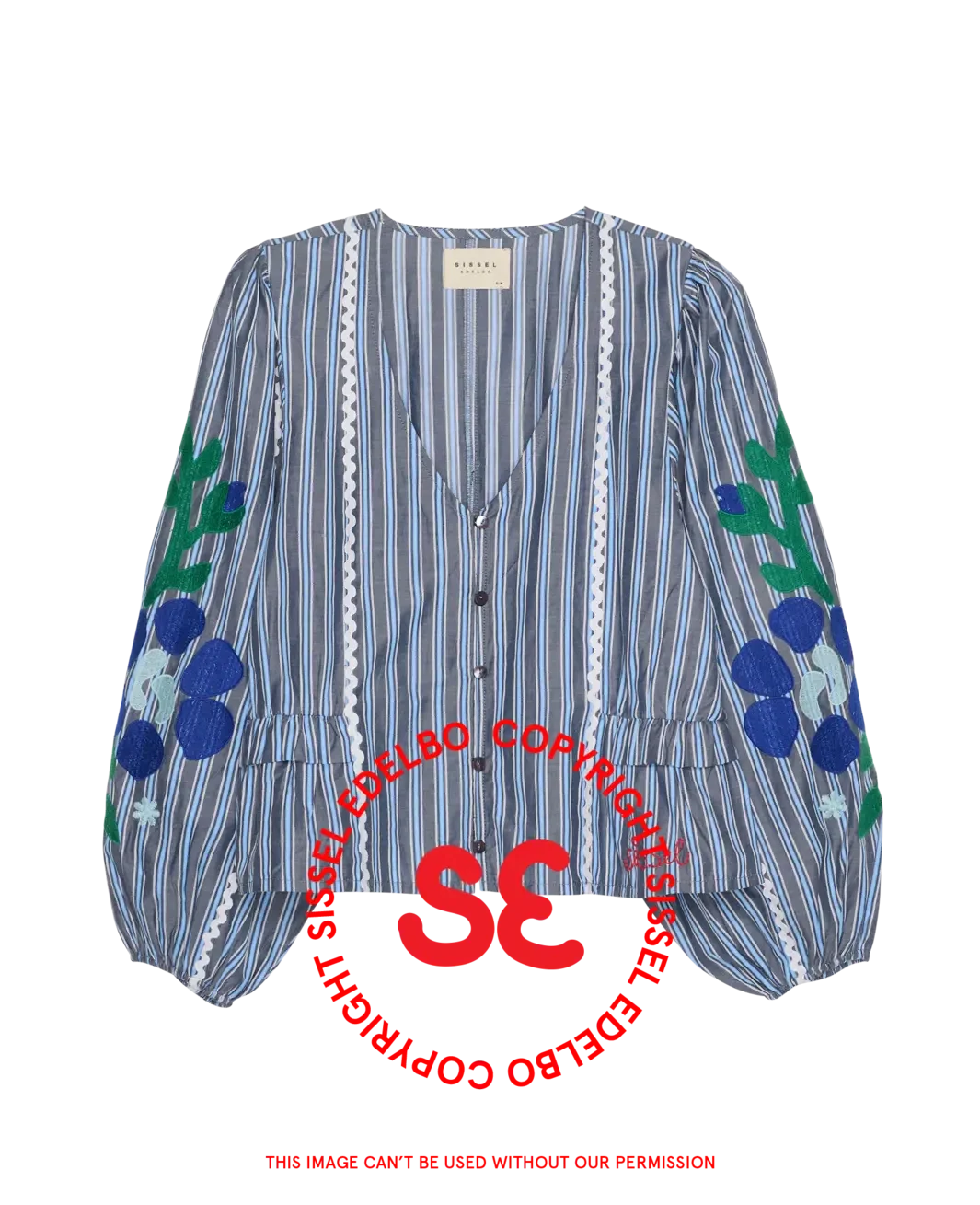 Sissel Edelbo - Veda Top SE 2044 - Grey Stripes