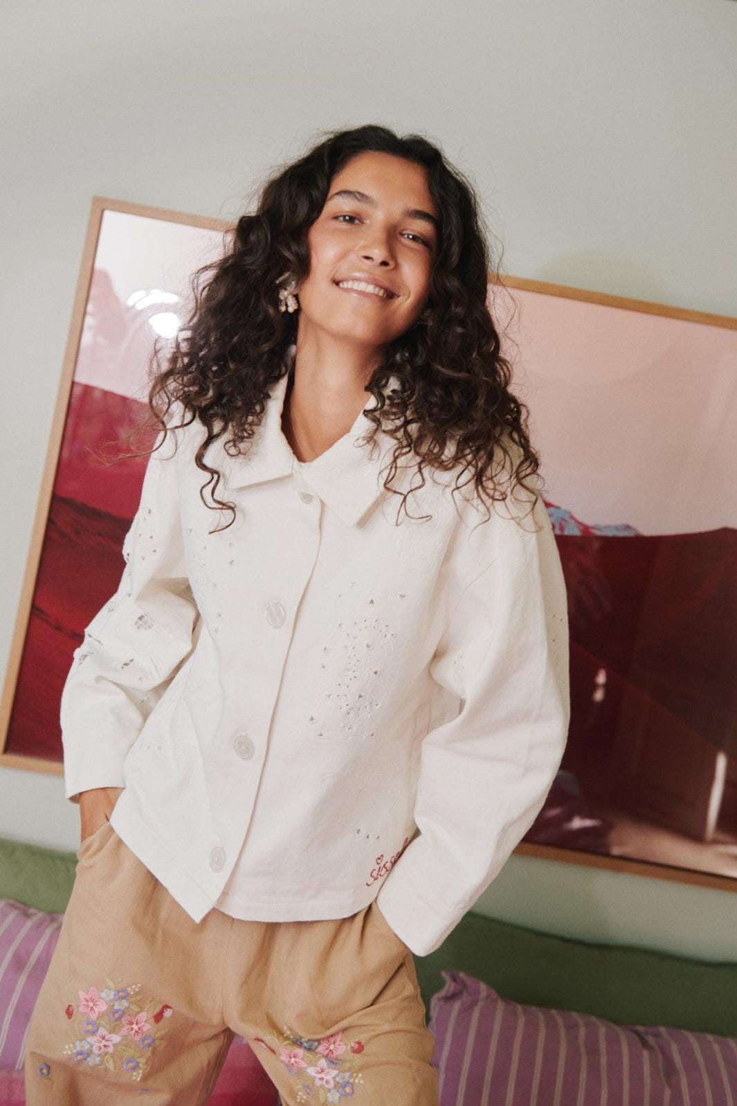 Sissel Edelbo - Vintage Jacket SE 1915 - White Napkin Jakker 