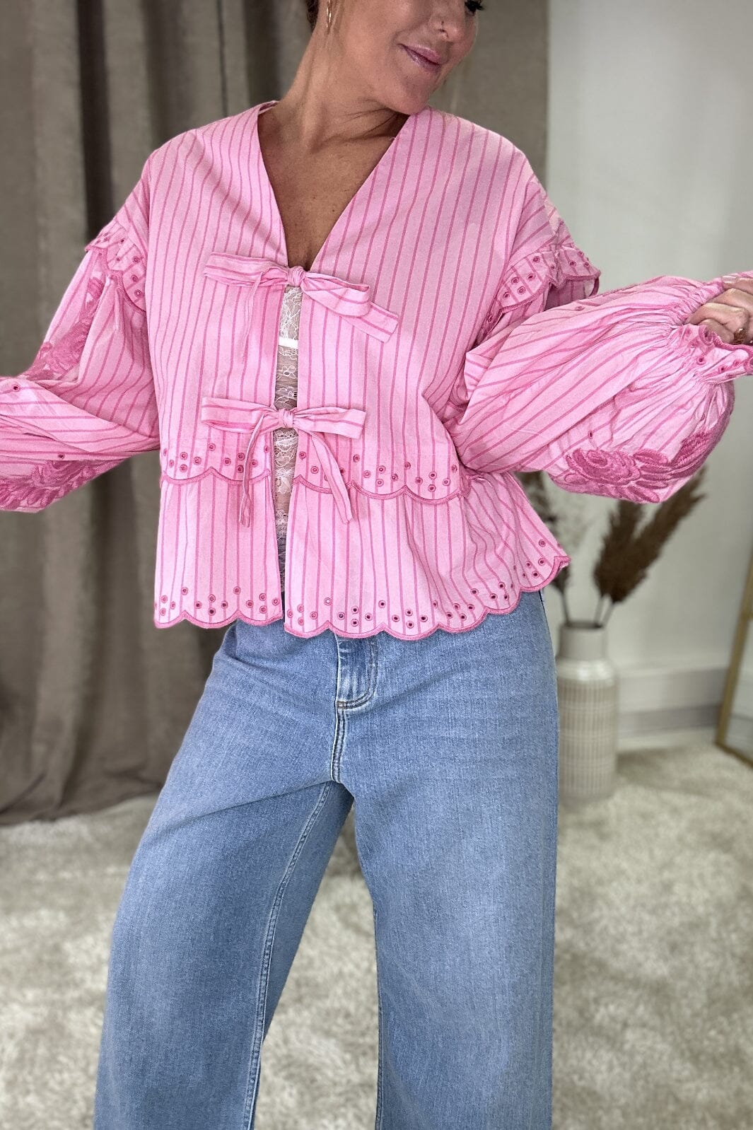 Sissel Edelbo x Molly&My - Martha Top SE 972.5 - Printed Stripes