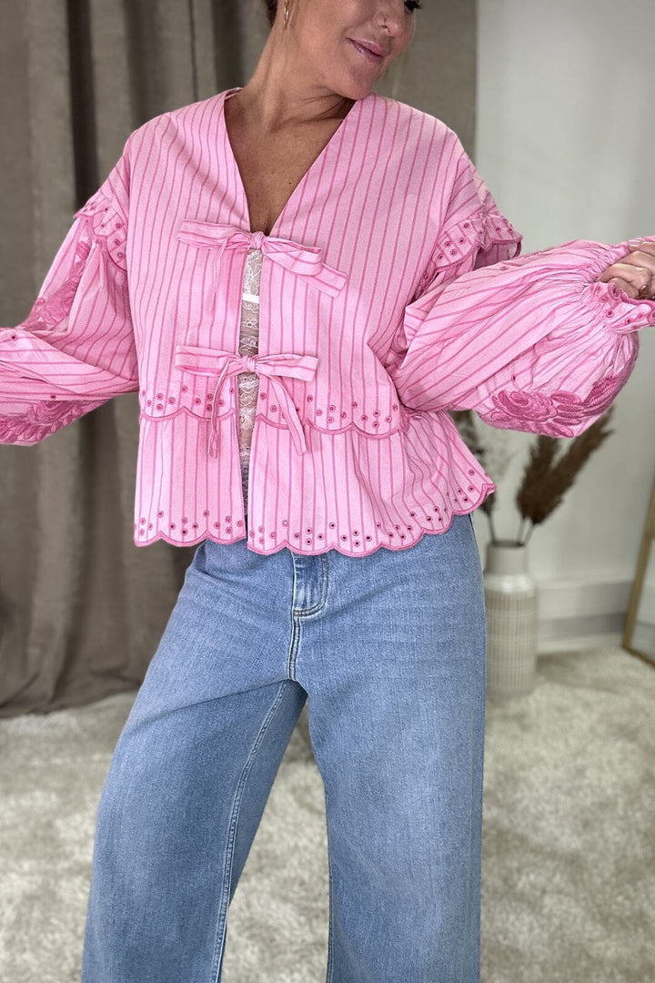 Sissel Edelbo x Molly&My - Martha Top SE 972.5 - Printed Stripes