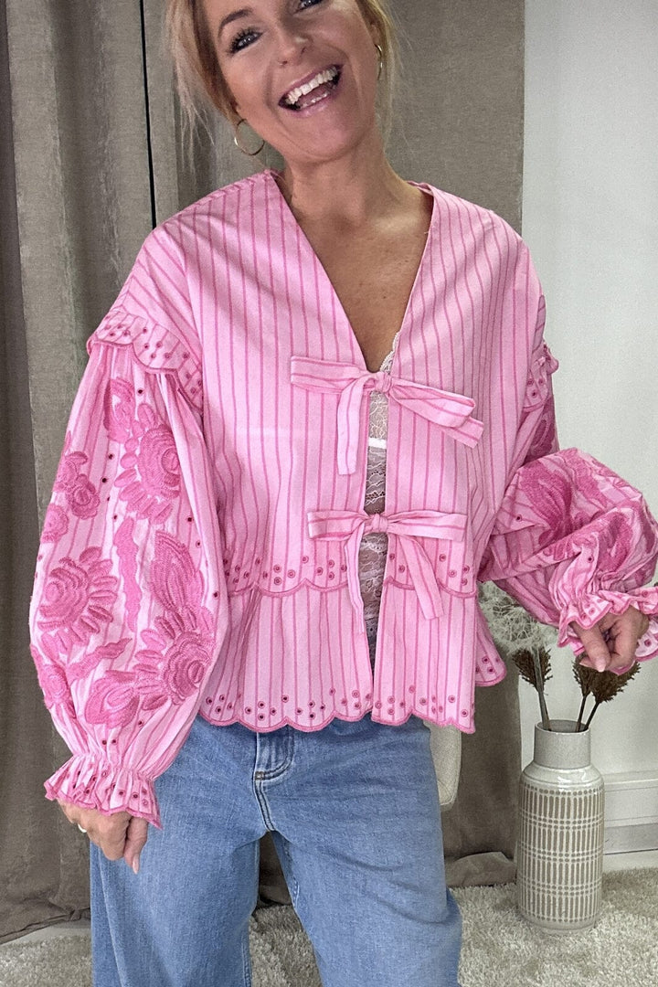 Sissel Edelbo x Molly&My - Martha Top SE 972.5 - Printed Stripes