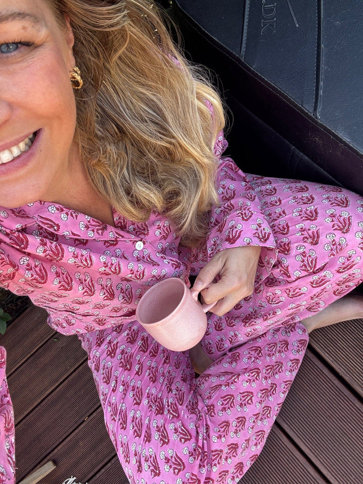 Sissel Edelbo x Molly&My - Nuit Pyjamas Set SE 2119 - Pink Rose Nattøj 