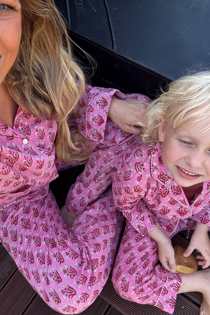 Sissel Edelbo x Molly&My - Nuit Pyjamas Set SE 2119 - Pink Rose Nattøj 