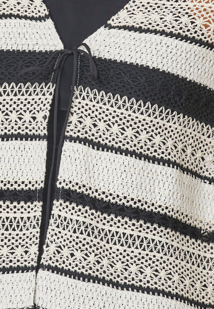 Sisters Point - Elasa-Ss - 119 Cream/Black T-shirts 