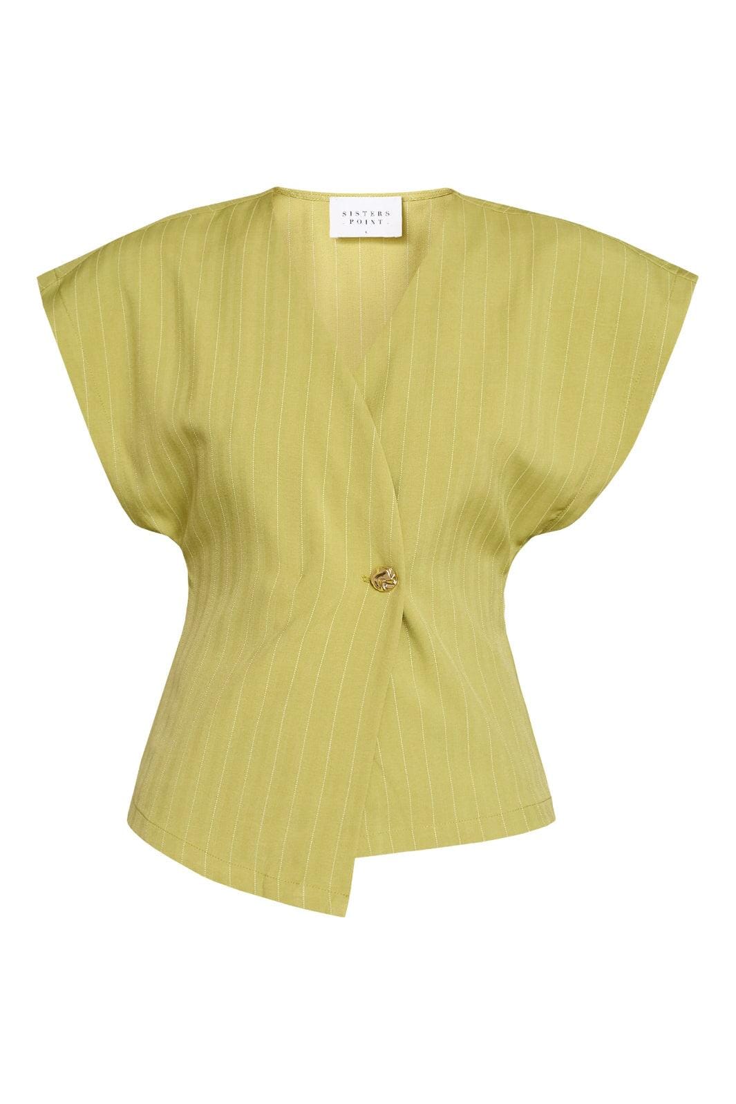 Sisters Point - Evela-Ve2 19502 - 330 - Lime Pinstripe Veste 