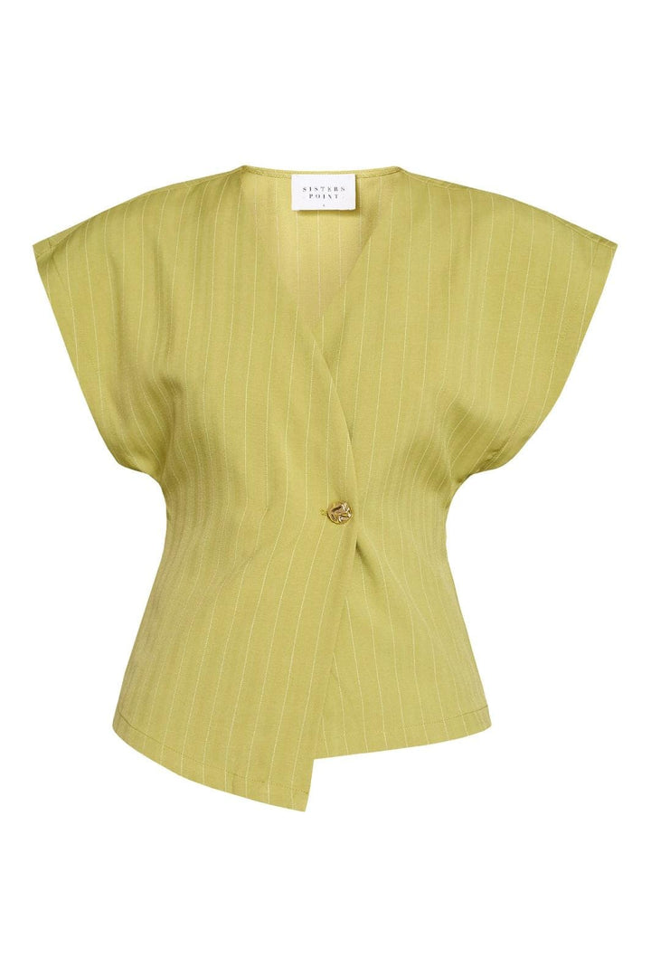 Sisters Point - Evela-Ve2 19502 - 330 - Lime Pinstripe Veste 