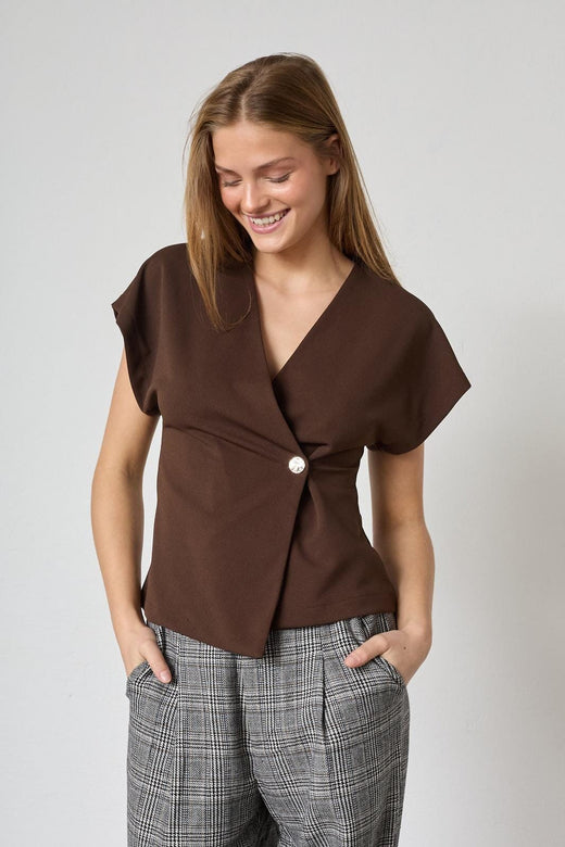 Sisters Point - Gevela-Ve 18864 - 221 - D. Chocolate Veste 