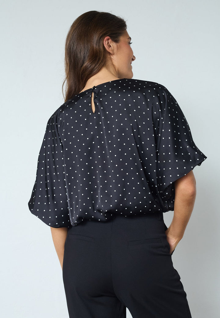 Sisters Point - Gufo-Top3 19606 - 001 - Black/Dot Skjorter 