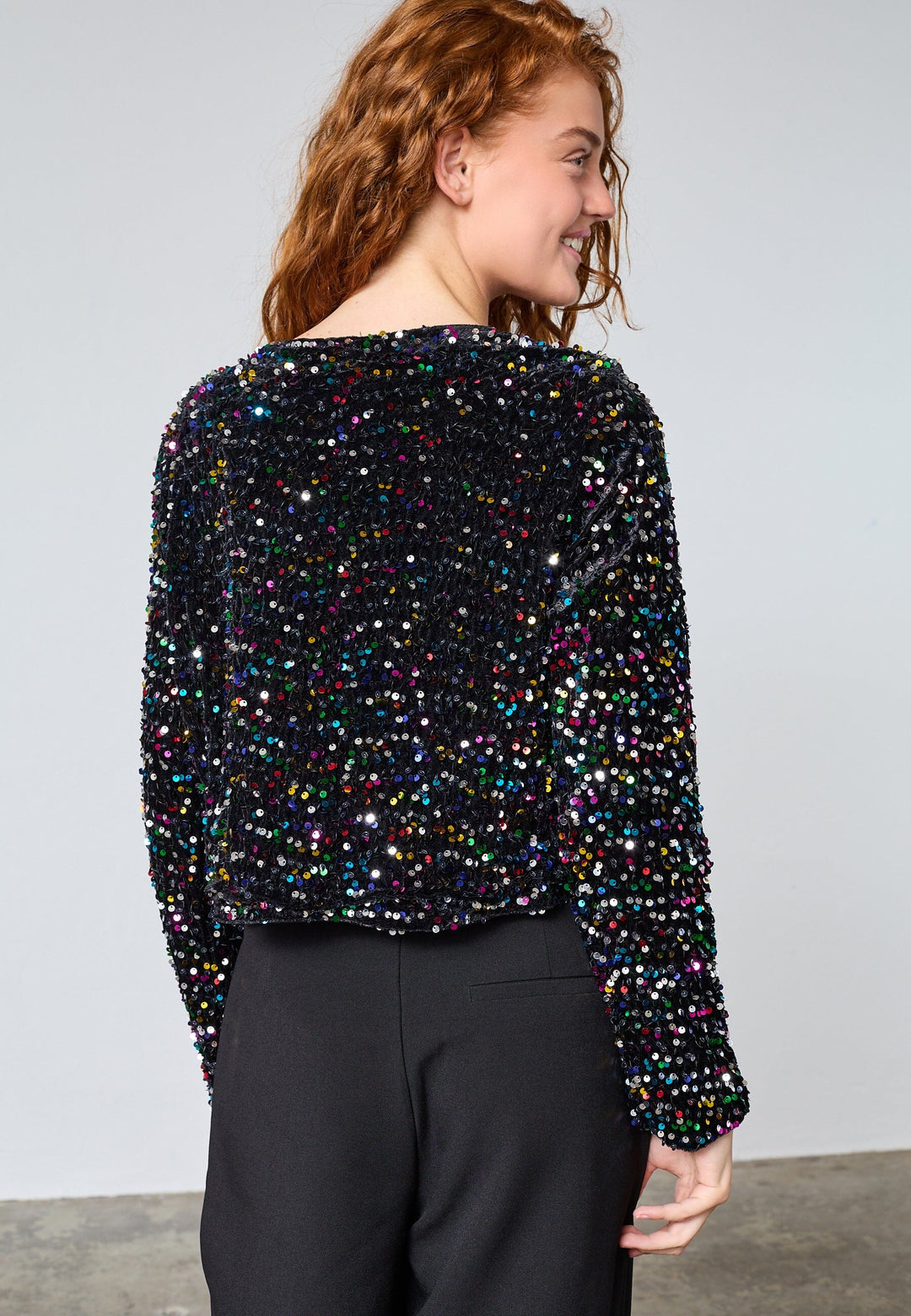Sisters Point - Nell-Top.Ls2 19002 - 003 - Black Multi Bluser 