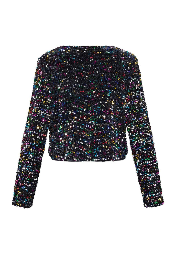 Sisters Point - Nell-Top.Ls2 19002 - 003 - Black Multi Bluser 