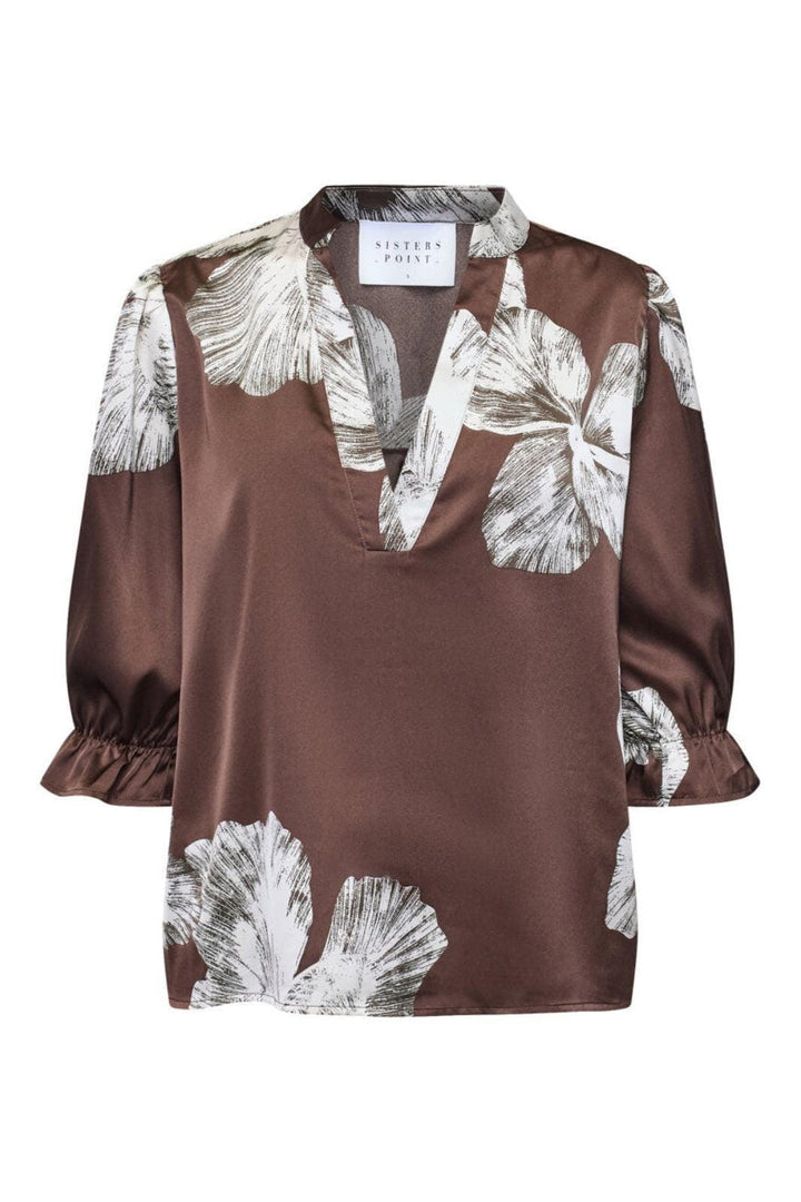 Sisters Point - Venny-Ss8 19834 - 800 - Brown Flower Bluser 