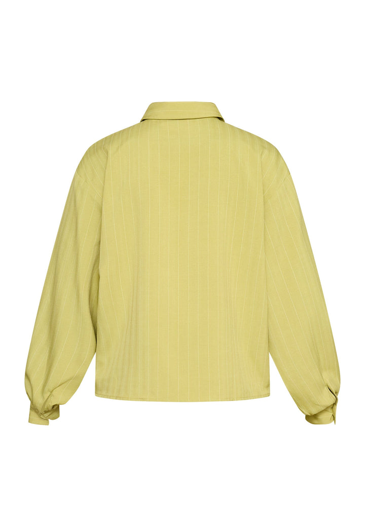 Sisters Point - Verina-Sh3 19504 - 330 - Lime Pinstripe Skjorter 