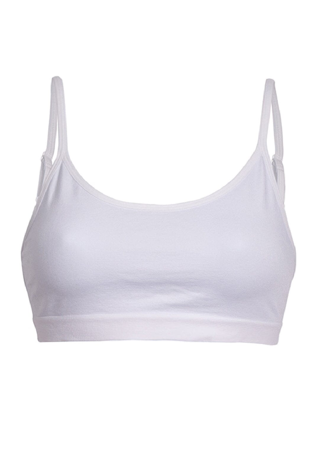 Soft basic - Soffi Bra top narrow strap 2 pak - white
