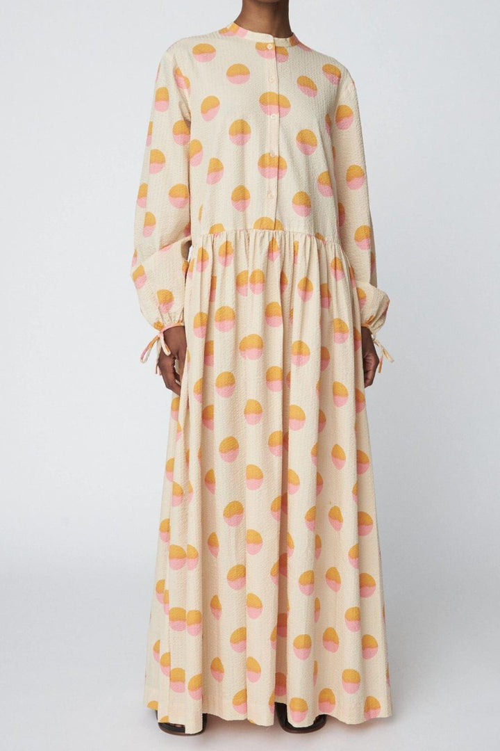 Stella Nova - Big Dot Maxi Dress - 474 Creme/red Dots