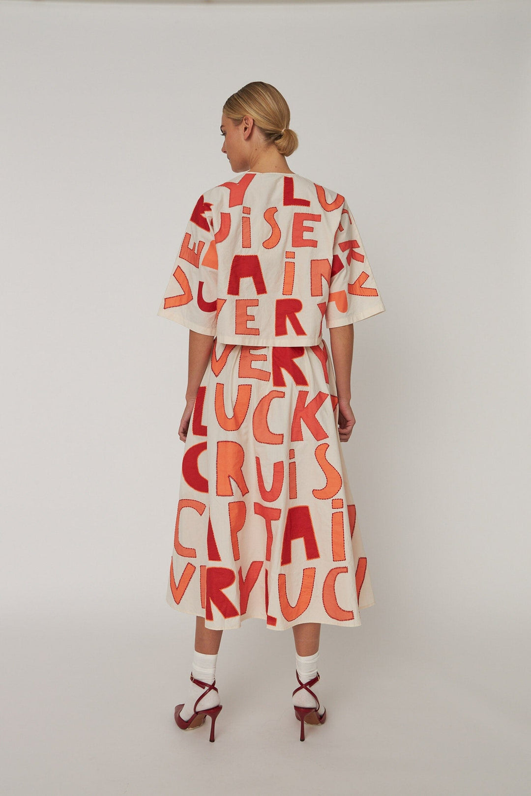 Stella Nova - Cruise Skirtvl61-5425 - 681 Mixed Red Nederdele 